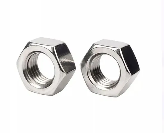 Sechskant-Sechskant-Maschinenschraube und Mutter M4 M6 M8 Titanmutter M4 M5 M6